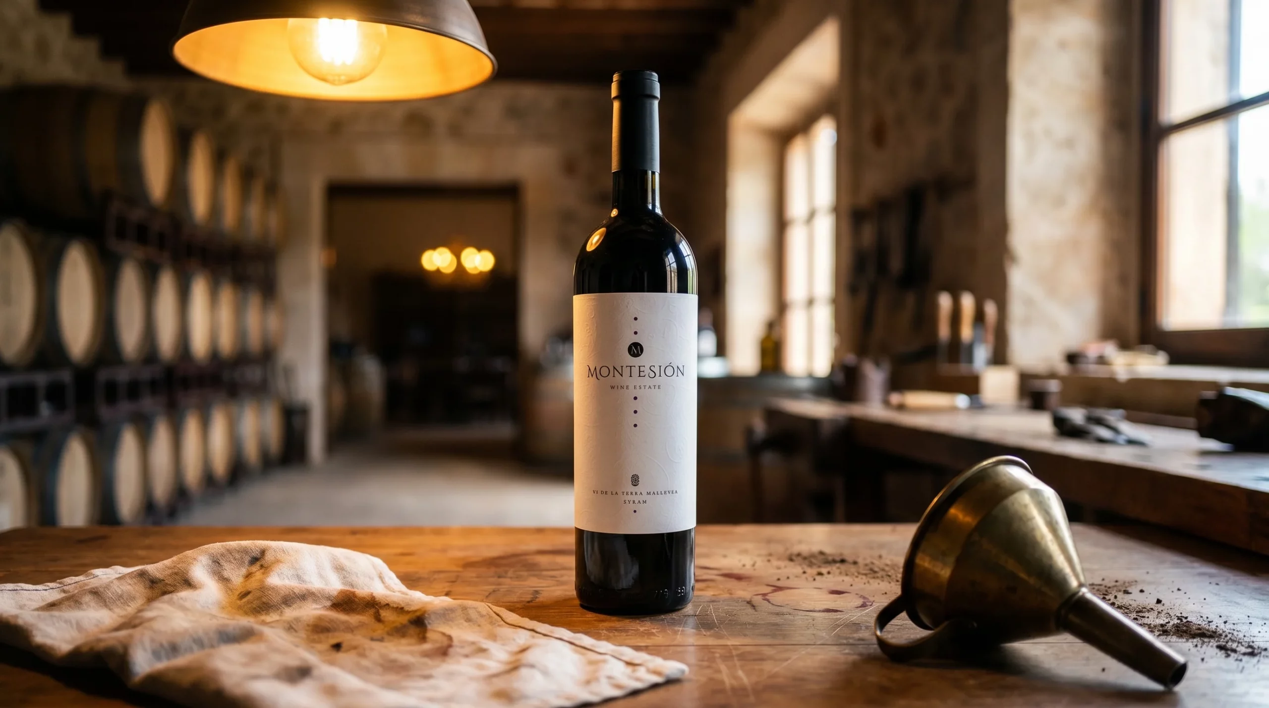 biodynamic viticulture mallorca — Freshly turned dark earth with scattered herbs and a lunar-cycle evening sky, warm Mediterranean light, rustic and natural atmosphere.