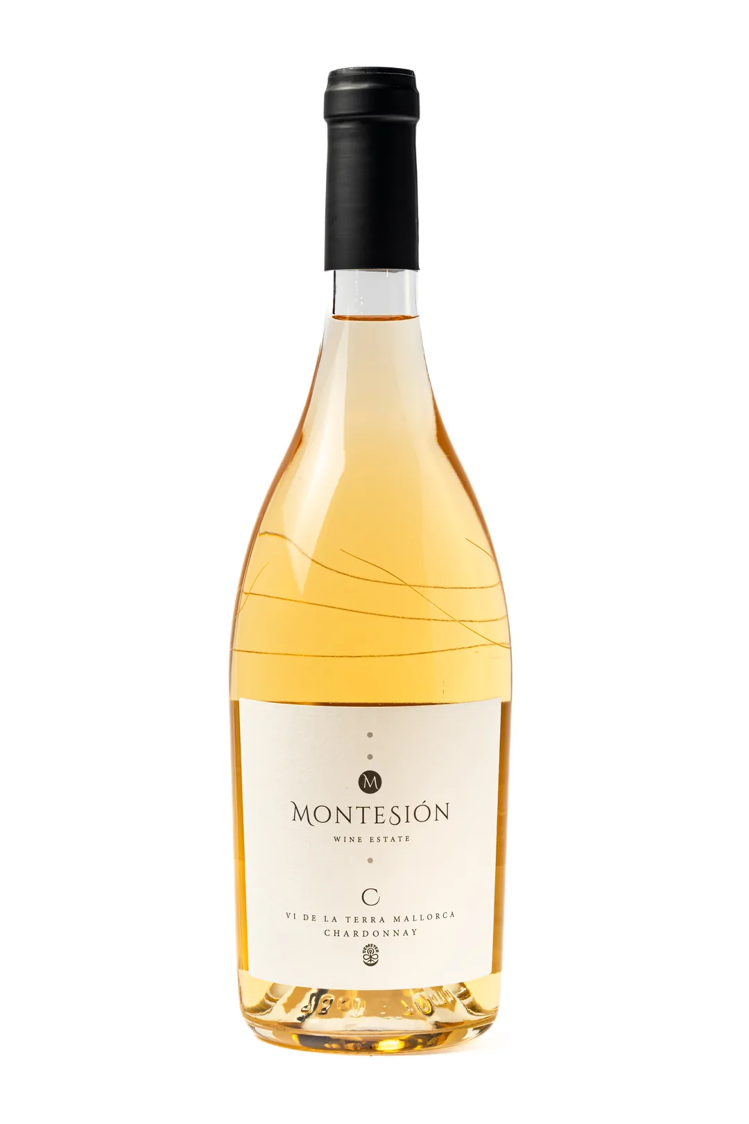 Botella de Montesión Chardonnay 2025 — Montesión Wine Estate, Mallorca