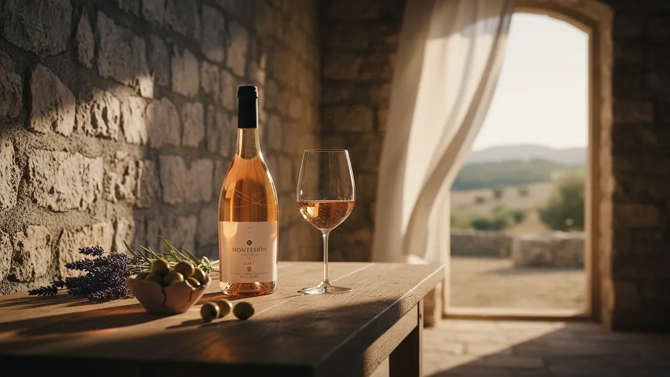 wine cooler vs refrigerator — Cool stone cellar surfaces, Mallorca countryside beyond, warm filtered light, quiet contemplative mood, faint coastal breeze and soft shadows.